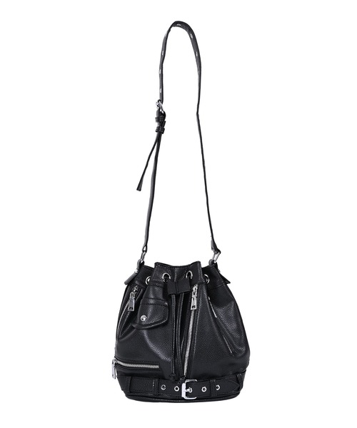 Narcissus（ナルシス）の「【Narcissus】ライダースバッグ（ショルダーバッグ・レディース・ホワイト/ブラック・FREE）」の4枚目の写真