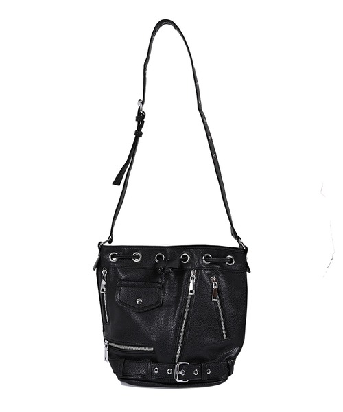 Narcissus（ナルシス）の「【Narcissus】ライダースバッグ（ショルダーバッグ・レディース・ホワイト/ブラック・FREE）」の7枚目の写真