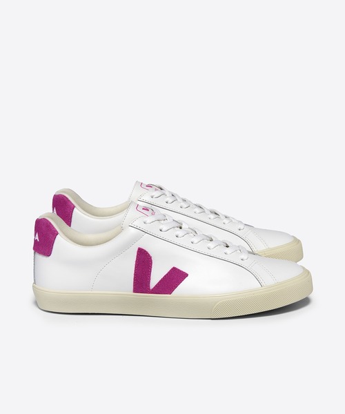 VEJA（ヴェジャ）の「VEJA / “ESPLAR”  スニーカー（スニーカー・レディース・ホワイト×ブラック/ホワイト/ホワイト×ゴールド/ホワイト×ライトグレー/ホワイト系/ホワイト×パープル/ホワイト×シルバー・40/38/39/36/37/44/41/42/43）」の3枚目の写真