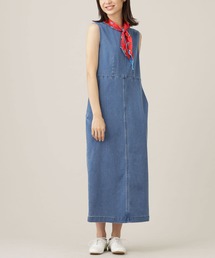 NANO universe | テンセルデニムワンピース ノースリーブ(ワンピース)
