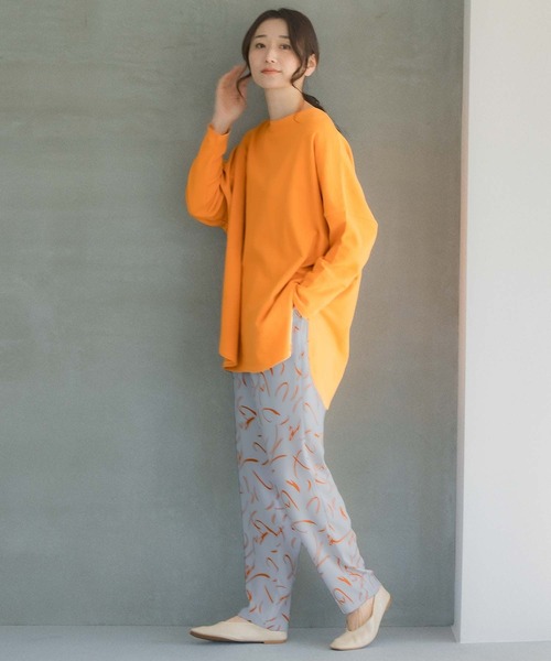 レプシィム　プリントパンツ LEPSIM パンツ サテンプリントパンツ 116425 レディース