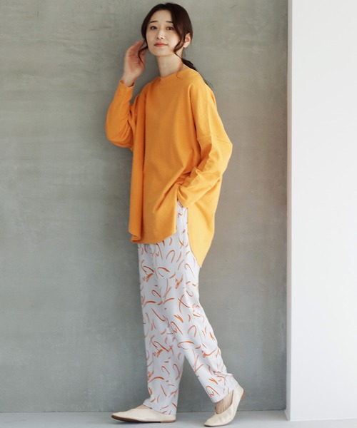 レプシィム　プリントパンツ LEPSIM パンツ サテンプリントパンツ 576638 レディース