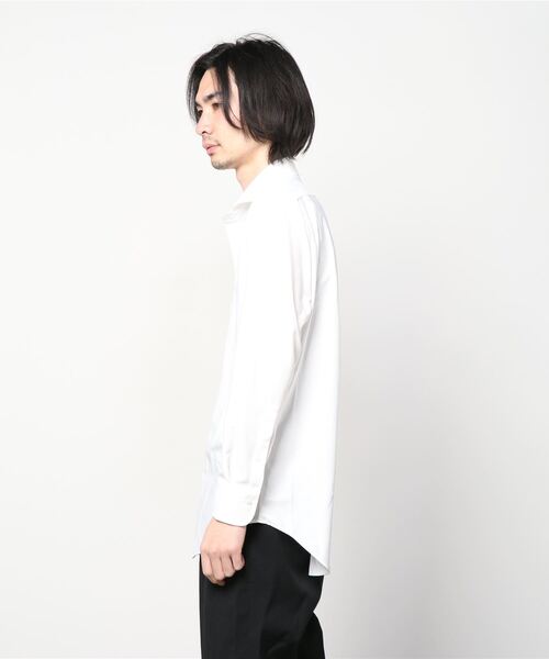 TOKYO RUN（トウキョウラン）の「TOKYO RUN×サスビズ　トリコットシャツ　カッタウェイ　ホワイト/ブルー（ビジネスシャツ・メンズ・ホワイト/ブルー・LL/S/M/L）」の17枚目の写真