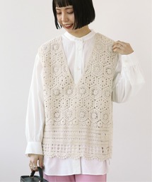 Simplicite | シャツ付きレースベスト◆(シャツ/ブラウス)