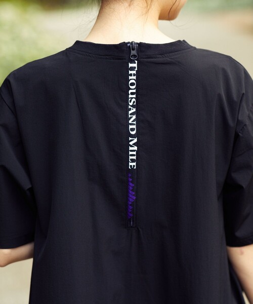 FREAK'S STORE（フリークスストア）の「THOUSAND MILE/サウザンドマイル 5分袖フレアワンピース（ワンピース・レディース・ブラック/オリーブ/レンガ・ﾌﾘ-）」の17枚目の写真