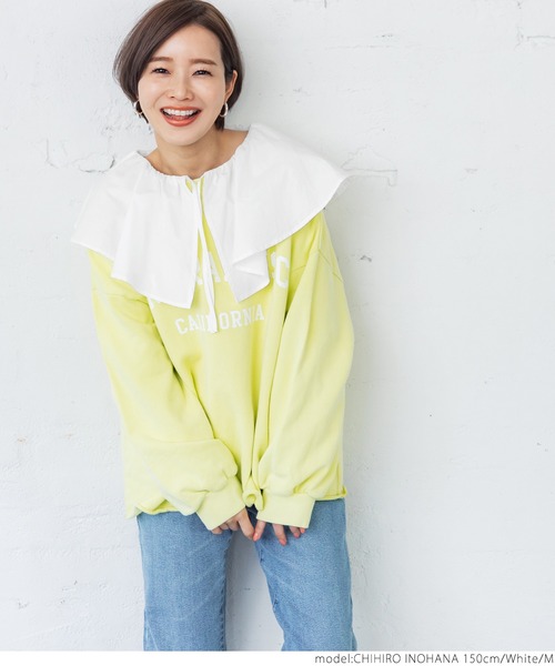 coca（coca）（コカ）の「ビックカラーブラウス（シャツ/ブラウス・レディース・ホワイト・M/L）」の6枚目の写真