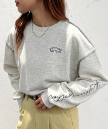 袖刺繍スウェット【ZOZOTOWN限定アイテム】