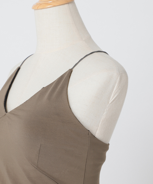 CITYSHOP（シティーショップ）の「CAMI BUSTIER：キャミソール（キャミソール・レディース・ブラック/グレー・38/36）」の8枚目の写真