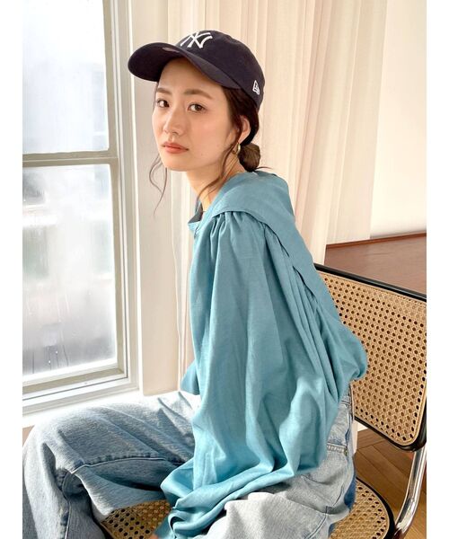 Ungrid（アングリッド）の「ショルダータックブラウス（シャツ/ブラウス・レディース・ブラック/オフホワイト/イエロー/ブルー・FREE）」の12枚目の写真