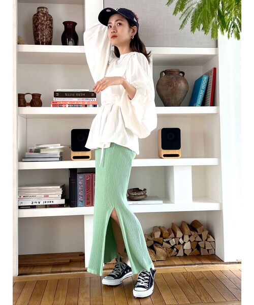 Ungrid（アングリッド）の「ショルダータックブラウス（シャツ/ブラウス・レディース・ブラック/オフホワイト/イエロー/ブルー・FREE）」の20枚目の写真