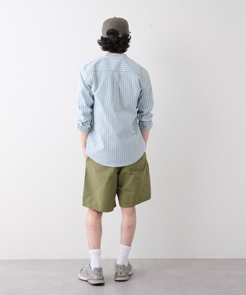 CIAOPANIC TYPY（チャオパニックティピー）の「CAVEバンドカラーシャツ（シャツ/ブラウス・メンズ・ネイビー/グリーン/サックスブルー/ブルー/オフホワイト・M/L/S）」の10枚目の写真