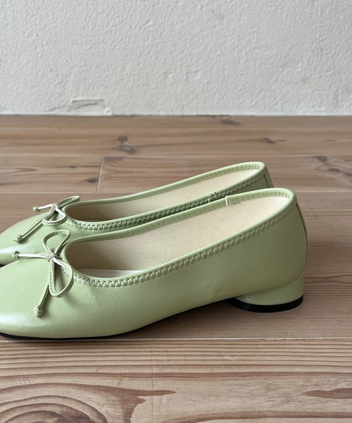 wee9s（ウィークス）の「round square ballet shoes / ラウンド