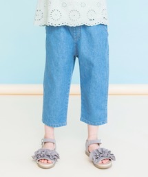 BRANSHES（ブランシェス）の「【マカロンパンツ/綿100％】テーパードシルエットデニムクロップドパンツ（その他パンツ・キッズ）」