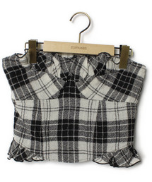 SNIDEL | チェック柄ベアトップ(チューブトップ)