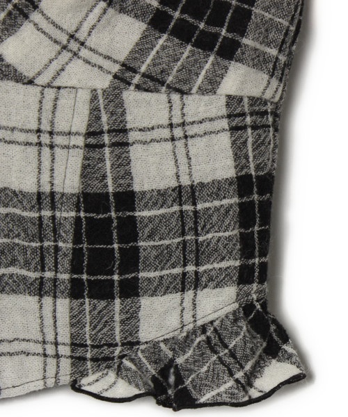 SNIDEL（スナイデル）の「チェック柄ベアトップ（チューブトップ・レディース・ブラック・0）」の5枚目の写真