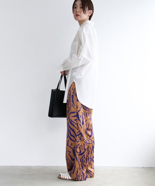 notch.（ノッチ）の「60ローン2WAYビッグシャツ（シャツ/ブラウス・レディース・ブラック/イエロー/ホワイト/ブルー/ピンク・M）」の11枚目の写真