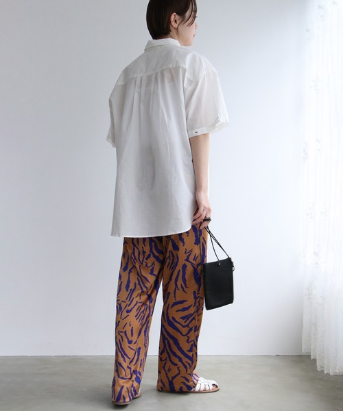 notch.（ノッチ）の「60ローン2WAYビッグシャツ（シャツ/ブラウス・レディース・ブラック/イエロー/ホワイト/ブルー/ピンク・M）」の13枚目の写真