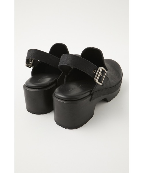 MOUSSY(マウジー)の「WOOD SOLE CLOGS(サンダル・レディース・ブラック/アイボリー・SMALL/LARGE/MEDIUM)」の12枚目の写真
