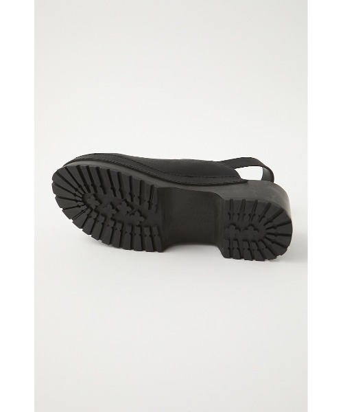 MOUSSY(マウジー)の「WOOD SOLE CLOGS(サンダル・レディース・ブラック/アイボリー・SMALL/LARGE/MEDIUM)」の8枚目の写真