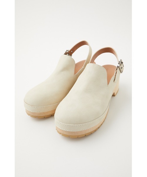 MOUSSY(マウジー)の「WOOD SOLE CLOGS(サンダル・レディース・ブラック/アイボリー・SMALL/LARGE/MEDIUM)」の3枚目の写真