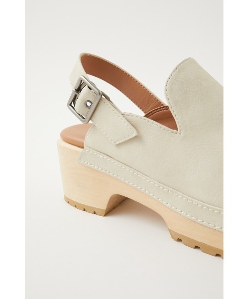 MOUSSY(マウジー)の「WOOD SOLE CLOGS(サンダル・レディース・ブラック/アイボリー・SMALL/LARGE/MEDIUM)」の15枚目の写真