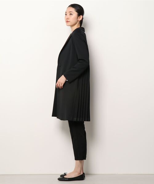 kaene（カエン）の「kaene(カエン) バックプリーツミディコート/フォーマル対応可（その他アウター・レディース・ブラック・FREE）」の3枚目の写真