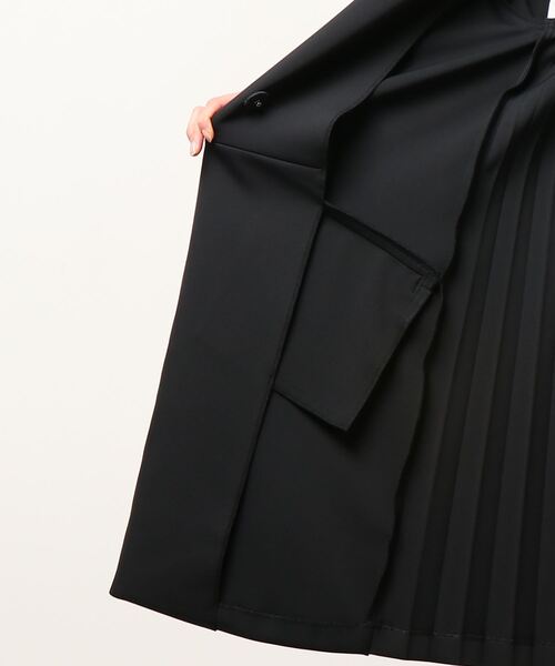 kaene（カエン）の「kaene(カエン) バックプリーツミディコート/フォーマル対応可（その他アウター・レディース・ブラック・FREE）」の2枚目の写真