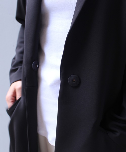 kaene（カエン）の「kaene(カエン) バックプリーツミディコート/フォーマル対応可（その他アウター・レディース・ブラック・FREE）」の10枚目の写真