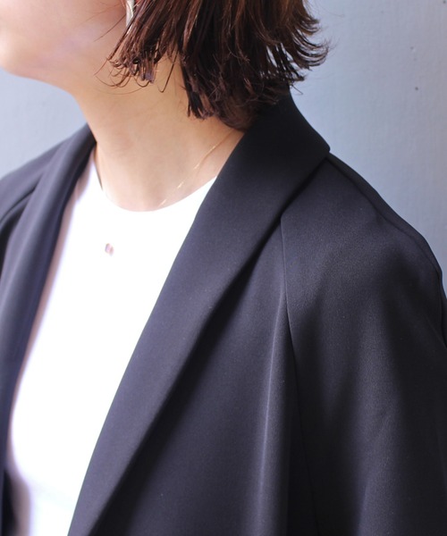 kaene（カエン）の「kaene(カエン) バックプリーツミディコート/フォーマル対応可（その他アウター・レディース・ブラック・FREE）」の12枚目の写真