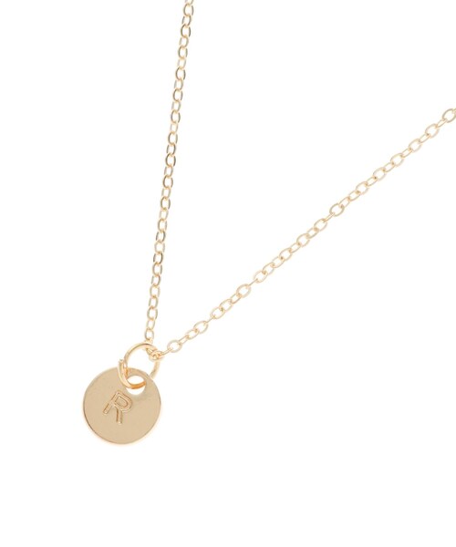 PINK-latte（ピンクラテ）の「イニシャルプチネックレス（ネックレス・キッズ・ゴールド/ゴールド系/ゴールド系9/ゴールド系1/ゴールド系2/ゴールド系3/ゴールド系4/ゴールド系5/ゴールド系6/ゴールド系7/ゴールド系8・00）」の6枚目の写真
