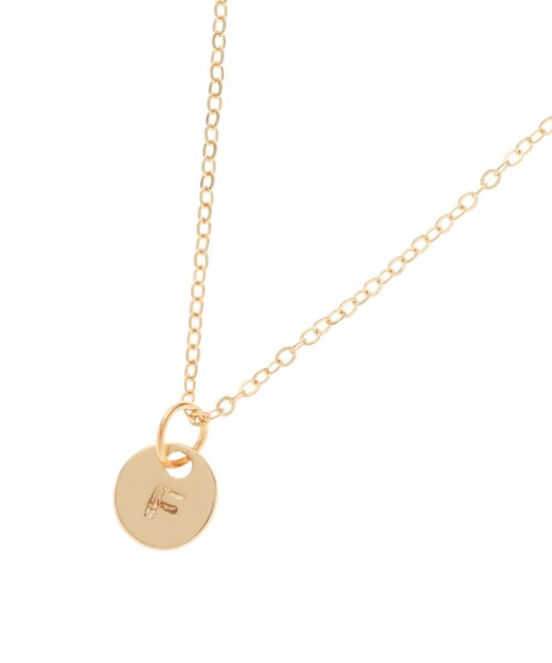 PINK-latte（ピンクラテ）の「イニシャルプチネックレス（ネックレス・キッズ・ゴールド/ゴールド系/ゴールド系9/ゴールド系1/ゴールド系2/ゴールド系3/ゴールド系4/ゴールド系5/ゴールド系6/ゴールド系7/ゴールド系8・00）」の10枚目の写真