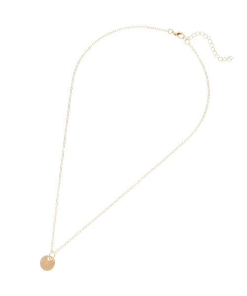 PINK-latte（ピンクラテ）の「イニシャルプチネックレス（ネックレス・キッズ・ゴールド/ゴールド系/ゴールド系9/ゴールド系1/ゴールド系2/ゴールド系3/ゴールド系4/ゴールド系5/ゴールド系6/ゴールド系7/ゴールド系8・00）」の15枚目の写真