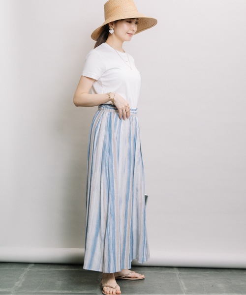 ELVENCE DEUX（エルベンスドゥ）の「ボカシストライプスカーチョ（その他パンツ・レディース・ピンク/ブルー・FREE）」の21枚目の写真