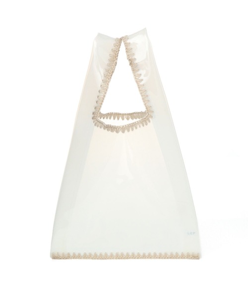 LEPSIM（レプシィム）の「クリアステッチミニマルシェバッグ　269159（ハンドバッグ・レディース・ブラック/オフホワイト・ONE SIZE）」の3枚目の写真