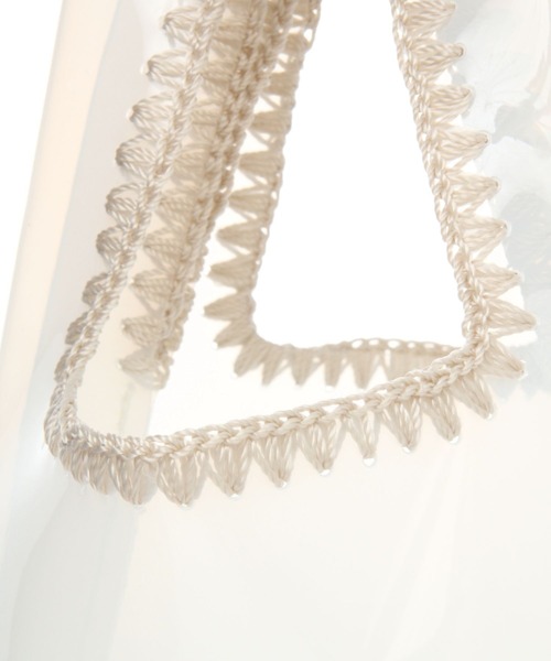 LEPSIM（レプシィム）の「クリアステッチミニマルシェバッグ　269159（ハンドバッグ・レディース・ブラック/オフホワイト・ONE SIZE）」の12枚目の写真