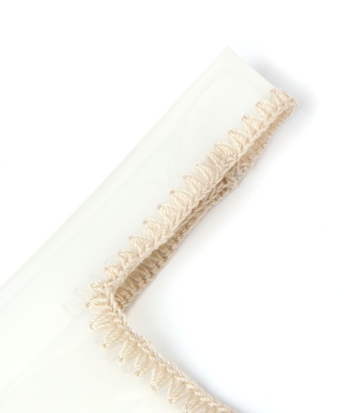 LEPSIM（レプシィム）の「クリアステッチミニマルシェバッグ　269159（ハンドバッグ・レディース・ブラック/オフホワイト・ONE SIZE）」の6枚目の写真