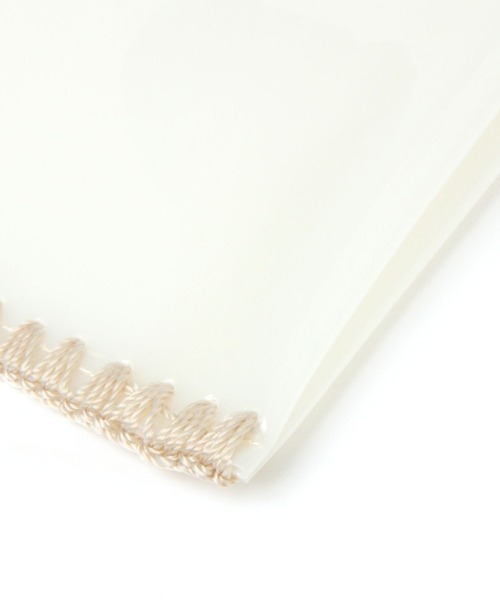 LEPSIM（レプシィム）の「クリアステッチミニマルシェバッグ　269159（ハンドバッグ・レディース・ブラック/オフホワイト・ONE SIZE）」の9枚目の写真