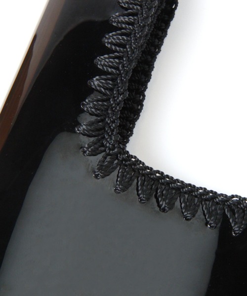 LEPSIM（レプシィム）の「クリアステッチミニマルシェバッグ　269159（ハンドバッグ・レディース・ブラック/オフホワイト・ONE SIZE）」の11枚目の写真