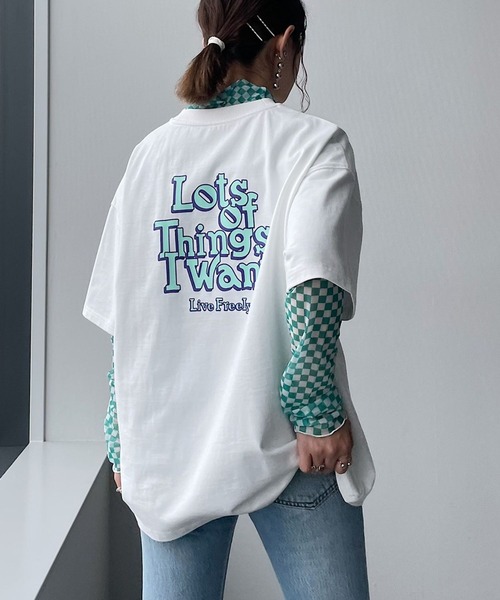 PAGEBOY（ページボーイ）の「バックストリートロゴTシャツ（Tシャツ/カットソー・レディース・チャコールグレー/オフホワイト/オートミール・FREE）」の2枚目の写真