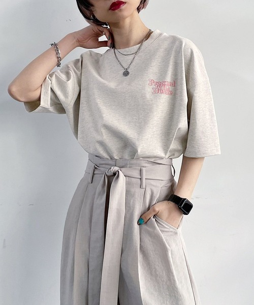 PAGEBOY（ページボーイ）の「バックストリートロゴTシャツ（Tシャツ/カットソー・レディース・チャコールグレー/オフホワイト/オートミール・FREE）」の19枚目の写真