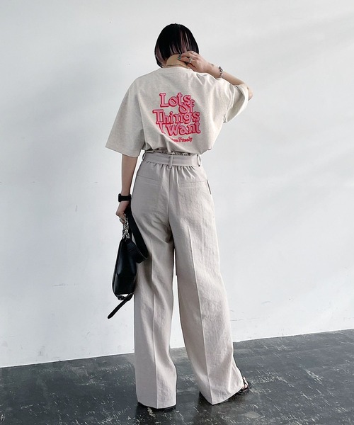 PAGEBOY（ページボーイ）の「バックストリートロゴTシャツ（Tシャツ/カットソー・レディース・チャコールグレー/オフホワイト/オートミール・FREE）」の22枚目の写真