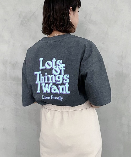 PAGEBOY（ページボーイ）の「バックストリートロゴTシャツ（Tシャツ/カットソー・レディース・チャコールグレー/オフホワイト/オートミール・FREE）」の14枚目の写真