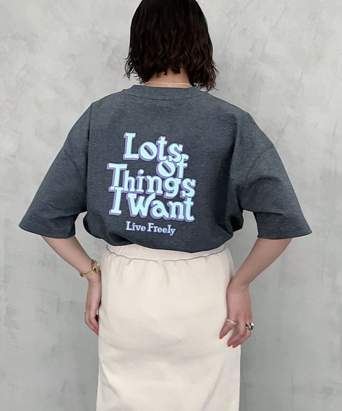 PAGEBOY（ページボーイ）の「バックストリートロゴTシャツ（Tシャツ/カットソー・レディース・チャコールグレー/オフホワイト/オートミール・FREE）」の16枚目の写真