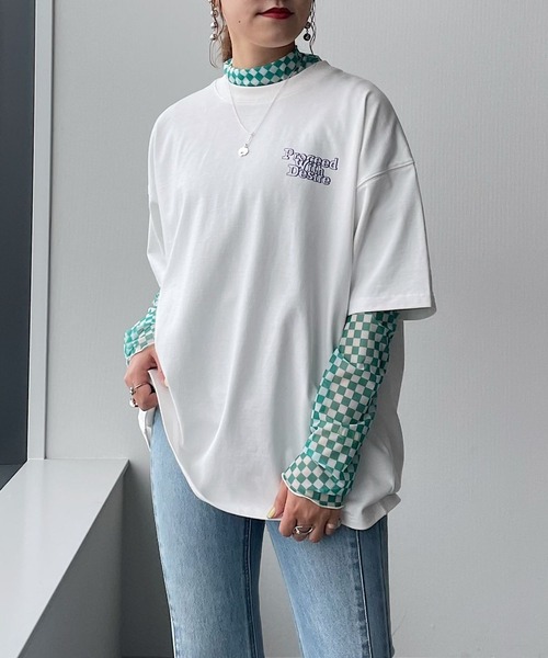 PAGEBOY（ページボーイ）の「バックストリートロゴTシャツ（Tシャツ/カットソー・レディース・チャコールグレー/オフホワイト/オートミール・FREE）」の6枚目の写真