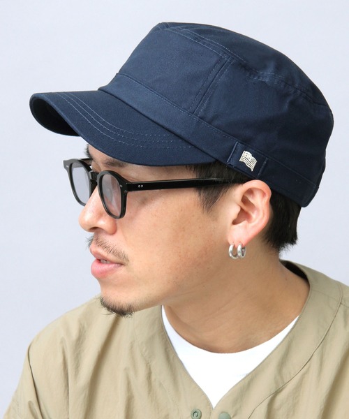 Basiquenti(ベーシックエンティ)の「星条旗刺繍 コットン アメリカン ワークキャップ(キャップ・メンズ・ベージュ/ブラック/キャメル/モカ/ネイビー・FREE)」の9枚目の写真