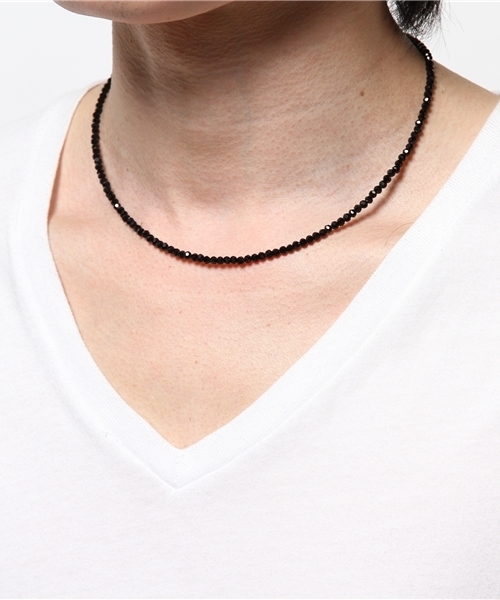 WEGO（ウィゴー）の「WEGO/ブラックネックレス（ネックレス・メンズ・ブラック・FREE）」の4枚目の写真