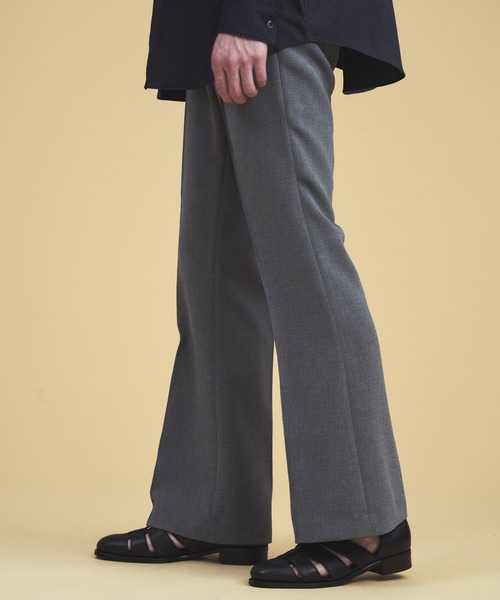 COLUMN（コラム）の「COLUMN / ストレッチフレアパンツ（スラックス・メンズ・ブラック/グレー・MEDIUM/LARGE）」の4枚目の写真