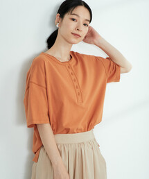 ONIGIRI | 2WAY ヘンリーネックＴシャツ(Tシャツ/カットソー)