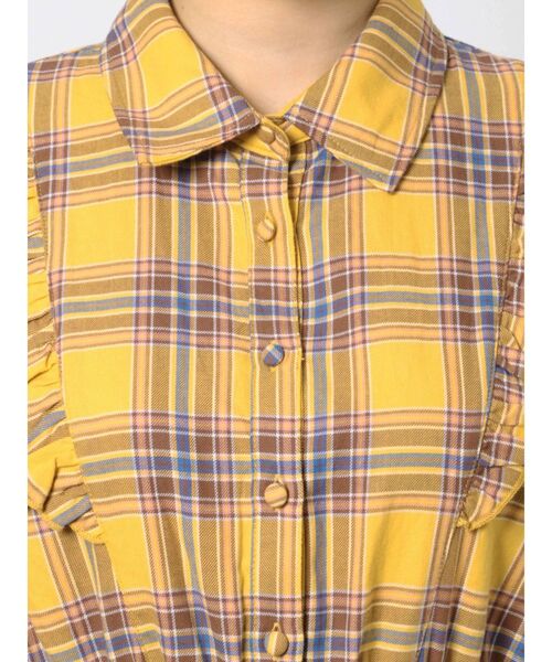 jouetie（ジュエティ）の「ショルダーフリルロングワンピース（ワンピース・レディース・イエロー/グリーン・MEDIUM）」の15枚目の写真