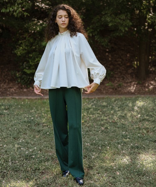 select MOCA（セレクトモカ）の「2022 AW サイドライントラックパンツ（その他パンツ・レディース・ブラック/グリーン/アイボリー・FREE）」の4枚目の写真